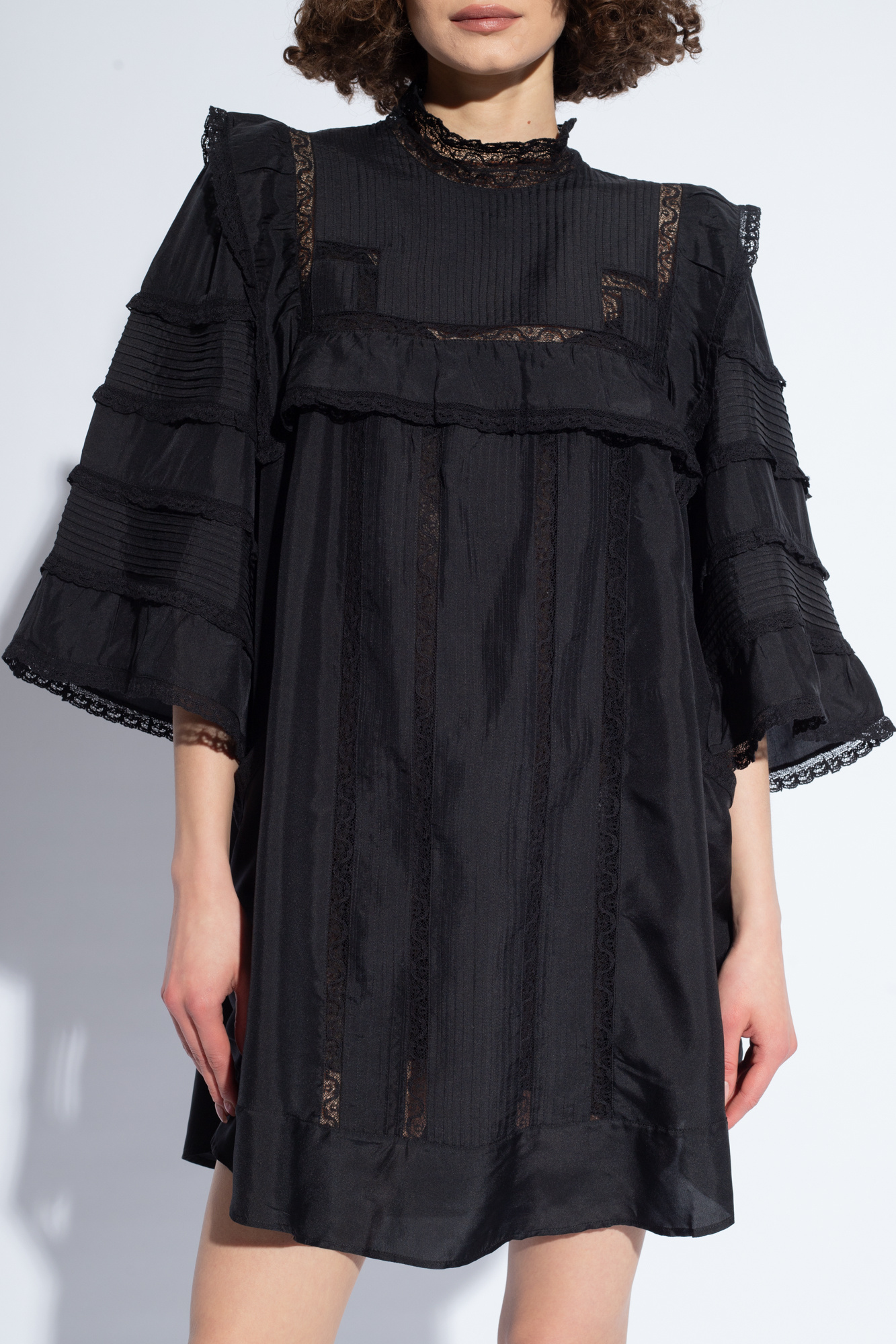 Black 'Zakae' silk dress Isabel Marant